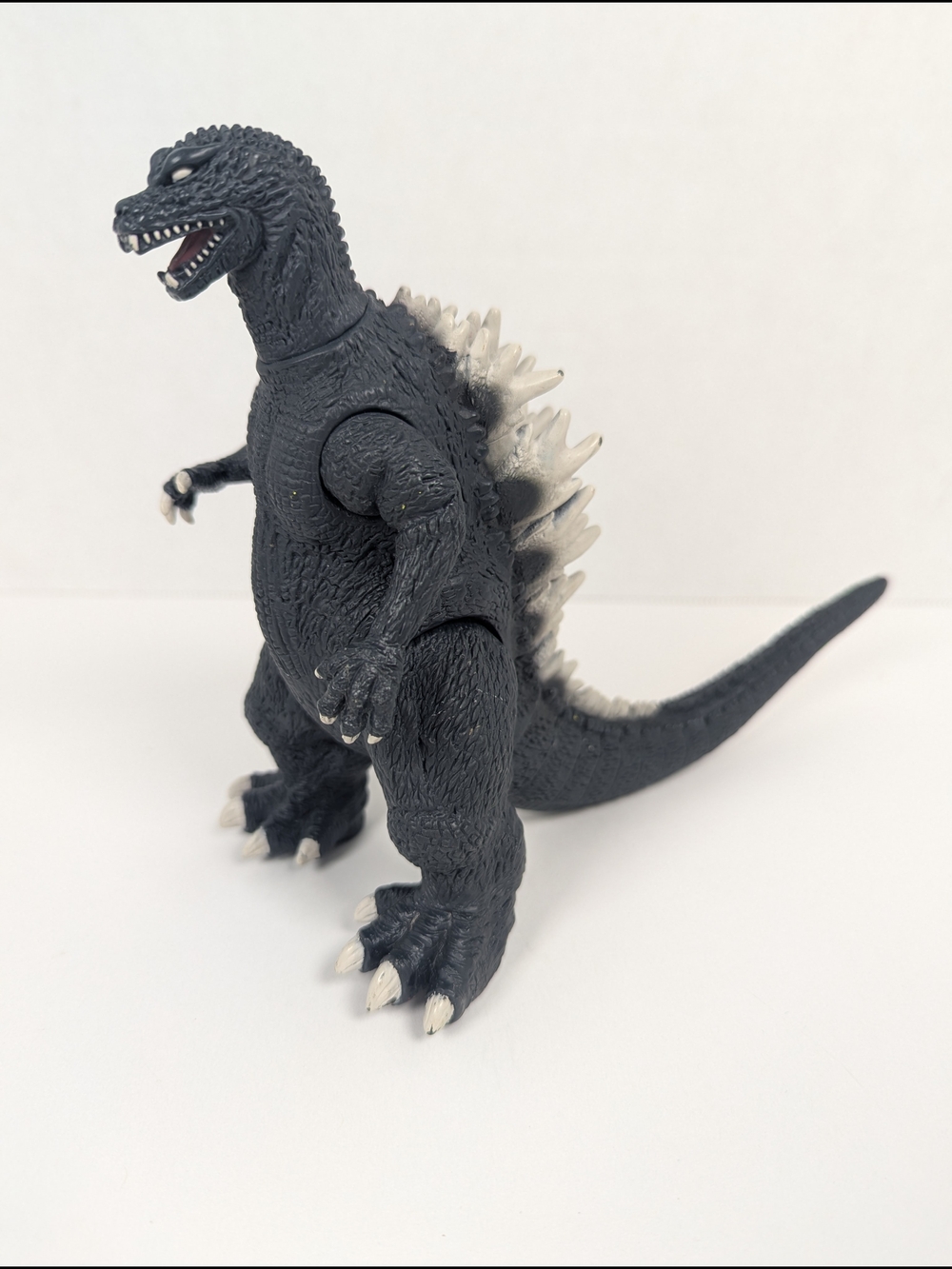 BANDAI 6” GodzillBlack Godzilla Reptile Figure with White Spines - Brand Unknown